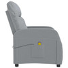 vidaXL Massage Chair Light Grey Fabric