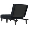 vidaXL Chaise Longue Black Velvet