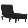 vidaXL Chaise Longue Black Velvet