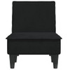 vidaXL Chaise Longue Black Velvet