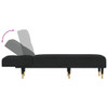 vidaXL Chaise Longue Black Velvet