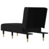 vidaXL Chaise Longue Black Velvet