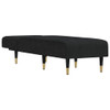 vidaXL Chaise Longue Black Velvet