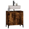 vidaXL Sink Cabinet Smoked Oak 58x33x60 cm Engineered Wood