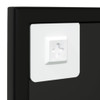 vidaXL Wall Mirrors 2 pcs Black 80x60 cm Metal