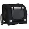 vidaXL Pet Bike Trailer Black Oxford Fabric and Iron