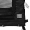 vidaXL Pet Bike Trailer Black Oxford Fabric and Iron