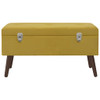 vidaXL Bench with Storage Compartment Mustard Yellow 80 cm Velvet