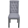 vidaXL Dining Chairs 6 pcs Light Grey Fabric