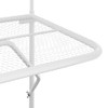 vidaXL Balcony Table White 60x40 cm Steel