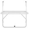 vidaXL Balcony Table White 60x40 cm Steel