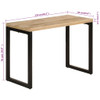 vidaXL Dining Table 110x50x76 cm Solid Wood Mango
