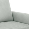 vidaXL 3-Seater Sofa Light Grey 180 cm Velvet