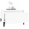 vidaXL Side Table High Gloss White 50x46x35 cm Engineered Wood