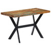 vidaXL Dining Table 120x60x75 cm Solid Reclaimed Wood