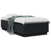 vidaXL Bed Frame Black 90x190 cm Engineered Wood