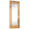 vidaXL Hand-Carved Mirror 110x50x2.5 cm Solid Mango Wood