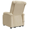 vidaXL Stand up Massage Chair Cream Fabric