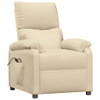 vidaXL Stand up Massage Chair Cream Fabric