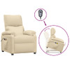 vidaXL Stand up Massage Chair Cream Fabric