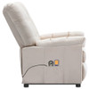 vidaXL Stand up Massage Chair Cream Fabric