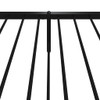 vidaXL Metal Bed Frame with Headboard and Footboard Black 107x203 cm