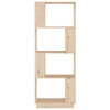 vidaXL Book Cabinet/Room Divider 51x25x132 cm Solid Wood Pine