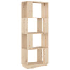 vidaXL Book Cabinet/Room Divider 51x25x132 cm Solid Wood Pine