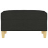 vidaXL Footstool Black 70x55x41 cm Fabric