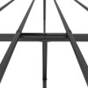 vidaXL Metal Bed Frame with Headboard and Footboard Black 183x203 cm King