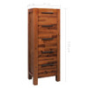 vidaXL Chest of Drawers Solid Acacia Wood 45x32x115 cm