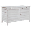 vidaXL Garden Storage Box White 99x49.5x58.5 cm Solid Wood Fir