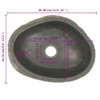 vidaXL Basin River Stone Oval 29-38 cm