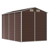 vidaXL Garden Shed Brown 191x300x198 cm Galvanised Steel