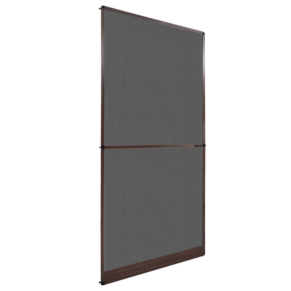 Brown Hinged Insect Screen for Doors 120 x 240 cm