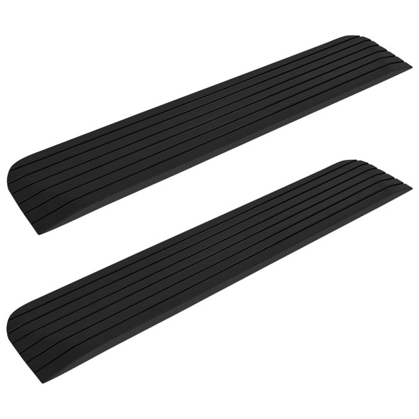 Threshold Ramps 2 pcs 110x21x2.5 cm Rubber