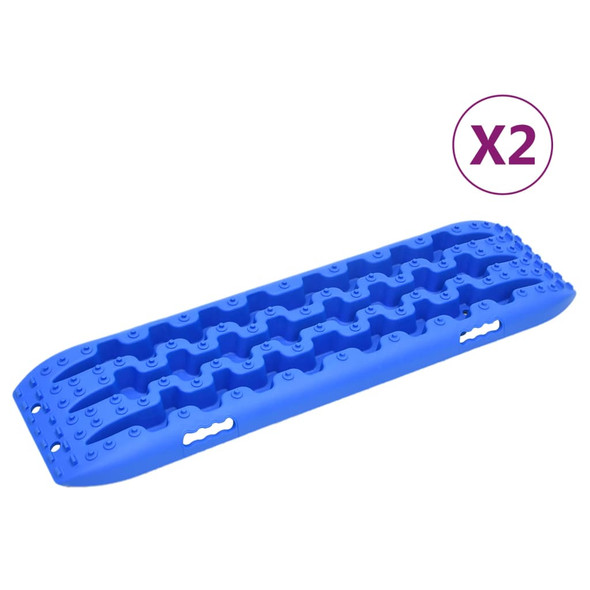 Traction Boards 2 pcs Blue 106x30.5x7 cm Nylon