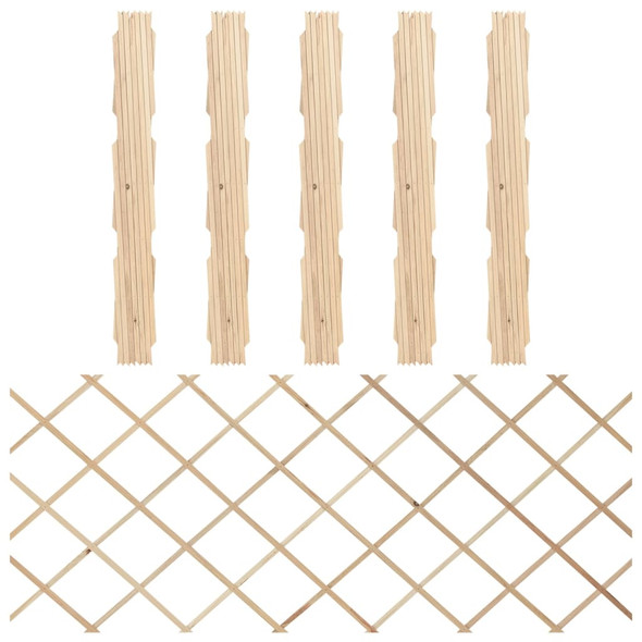 Trellis Fences 5 pcs Solid Firwood 180x80 cm