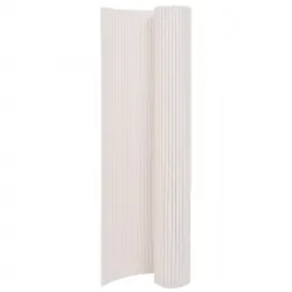 Double-Sided Garden Fence 110x500 cm White