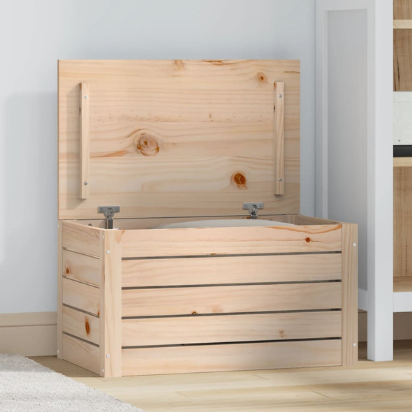 Storage Box 59.5x36.5x33 cm Solid Wood Pine