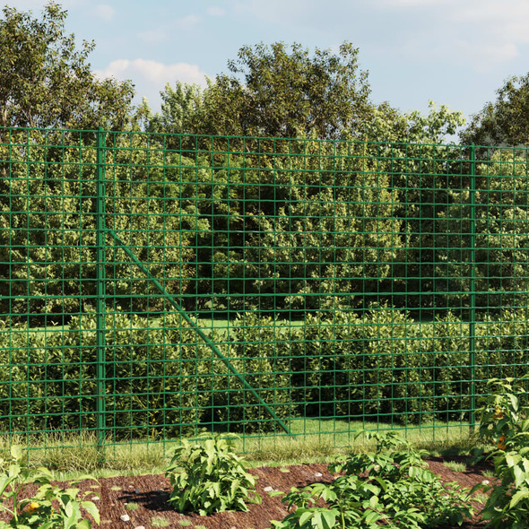 Wire Mesh Fence Green 1.4x25 m Galvanised Steel