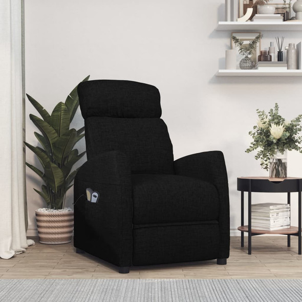 Stand up Massage Chair Black Fabric