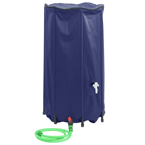 vidaXL Water Tank with Tap Foldable 250 L PVC