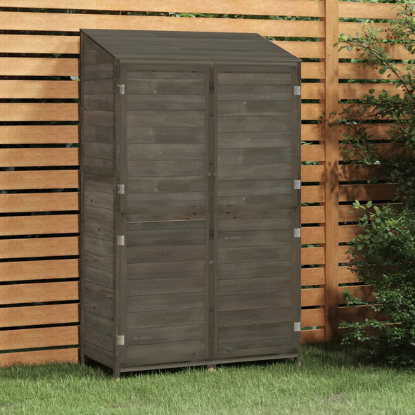 vidaXL Garden Shed Anthracite 102x52x174.5 cm Solid Wood Fir