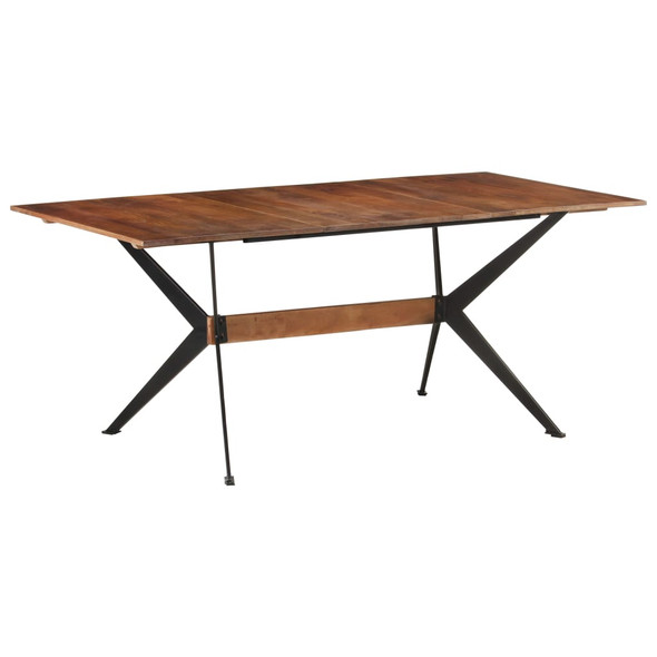 vidaXL Dining Table 180x90x76 cm Solid Mango Wood