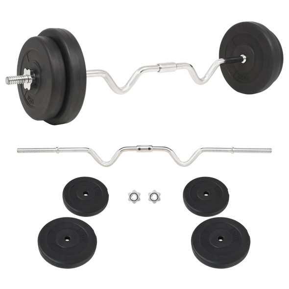 vidaXL Barbell Set 30 kg