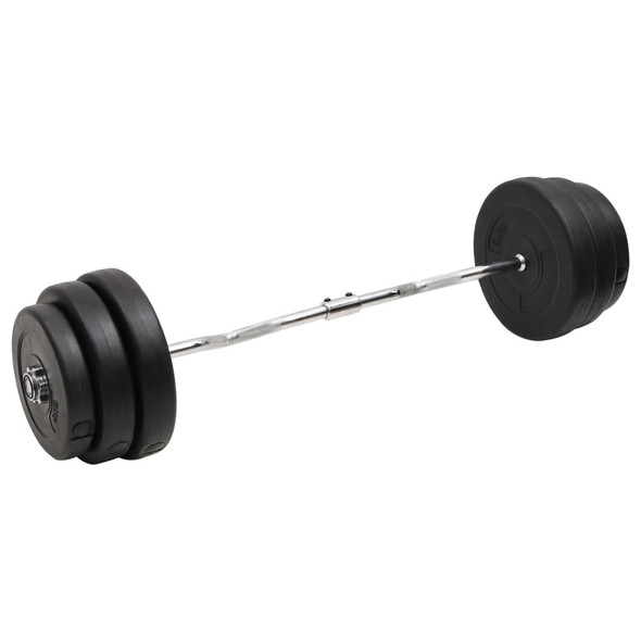 vidaXL Curl Barbell with Plates 90 kg