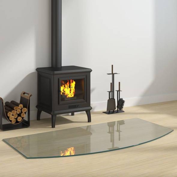 vidaXL Fireplace Glass Plate 120x60 cm