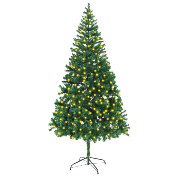 vidaXL Artificial Pre-lit Christmas Tree 210 cm 910 Branches