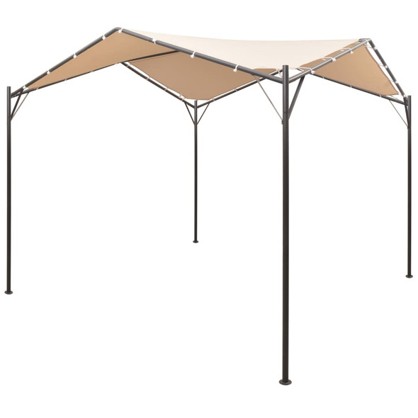 vidaXL Gazebo Pavilion Tent Canopy 3x3 m Steel Beige